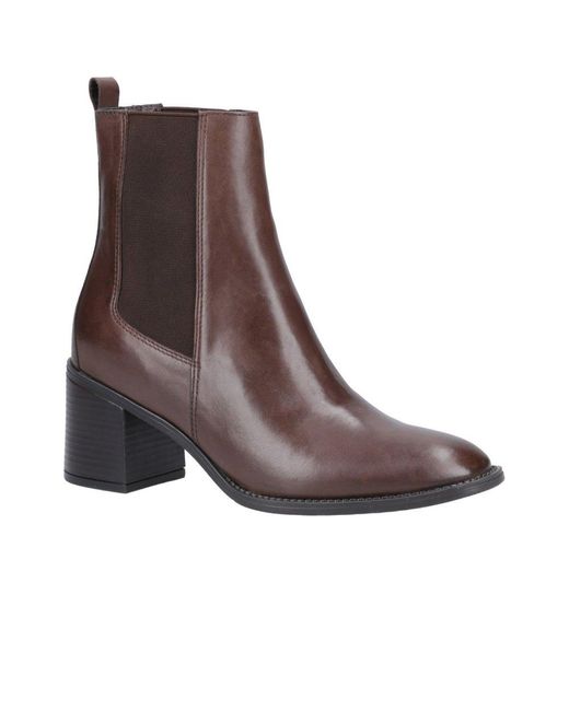 Hush Puppies Brown Caroline Ankle Boots