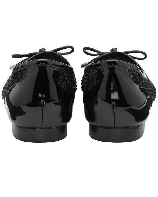 Lotus Black Americas Ballet Pumps