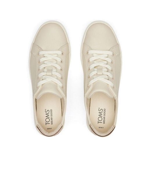 TOMS White Kameron Trainers Size: 4