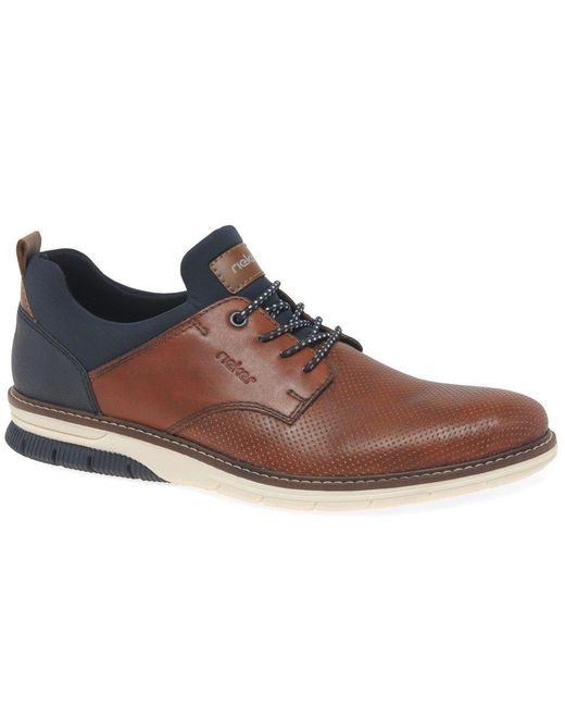 Rieker Brown Bench Casual Shoes Colour: Amaretto for men