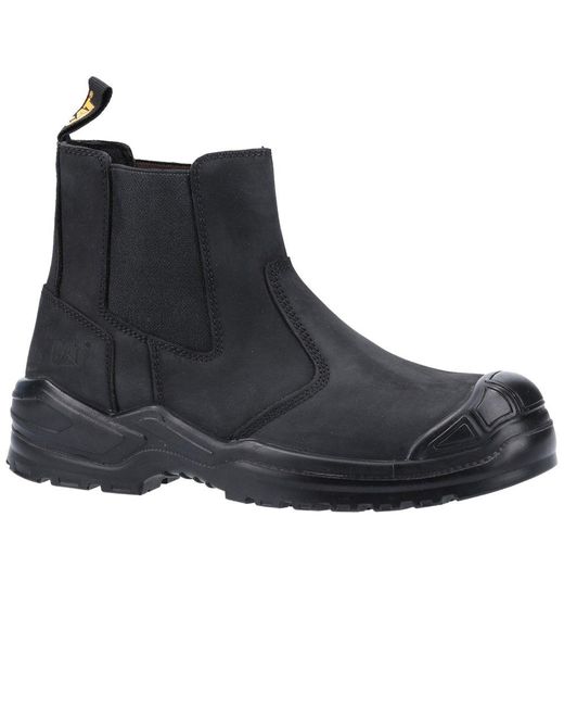 Caterpillar Black Striver Safety Dealer Bump Boots for men