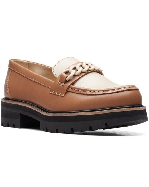 Clarks Brown Orianna Edge Loafers