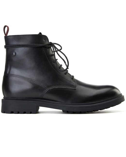 Base London Black Brunel 7 Eyelet Boot for men