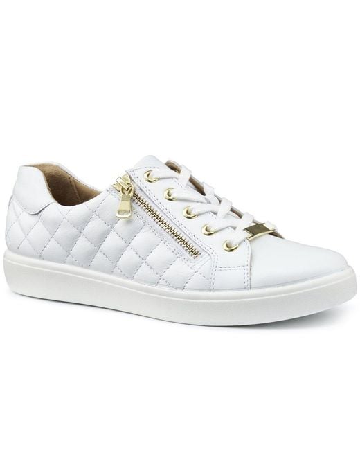 Hotter White Wonder Extra Wide Trainers