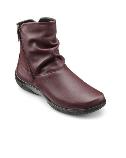 Hotter Brown Whisper Ankle Boots