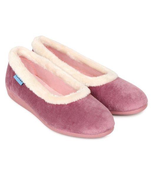 Lunar (GRS) Pink Mabel Ii Full Slippers