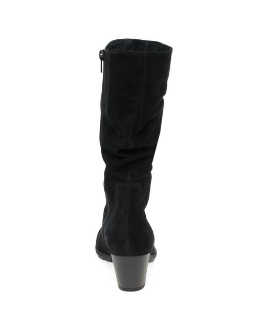 Gabor Black Oslo Calf Length Boots