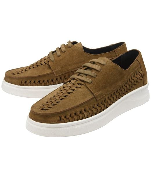 Frank Wright Brown Wise Shoes for men