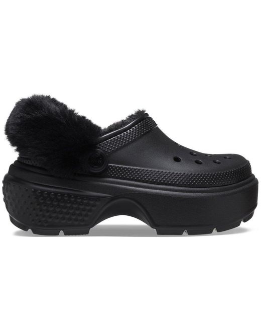 CROCSTM Black Stomp Lined Clog
