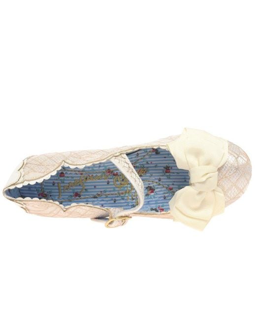 Irregular Choice Blue Summer Breeze Wide Fit Mary Jane Court Shoes