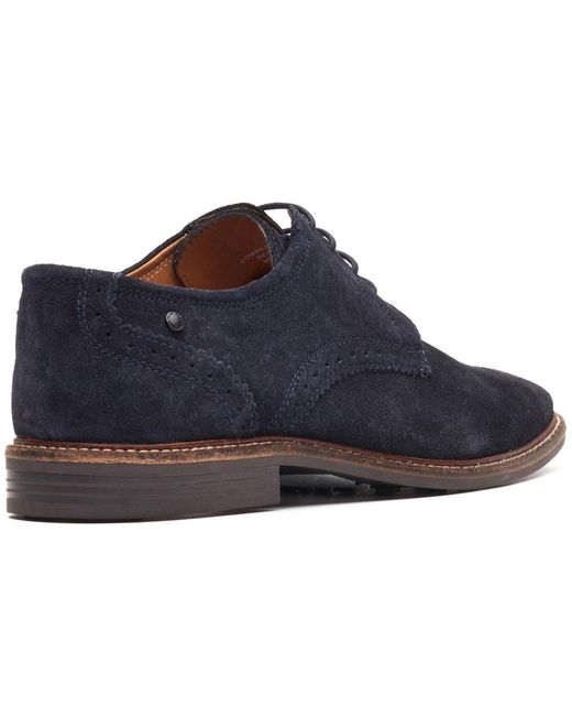 Base London Blue Eton Lace Up Shoes for men