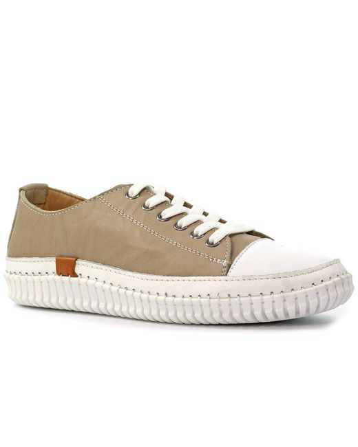Lunar (GRS) White Truffle Ii Plimsoll Trainers