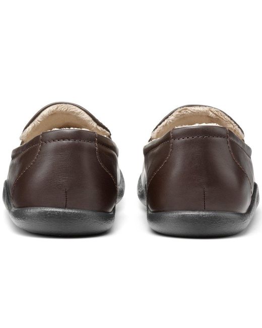 Hotter Gray Relax Warm Lined Slippers for men