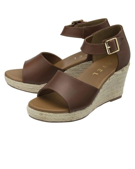 Ravel Brown Belby Wedge Sandals
