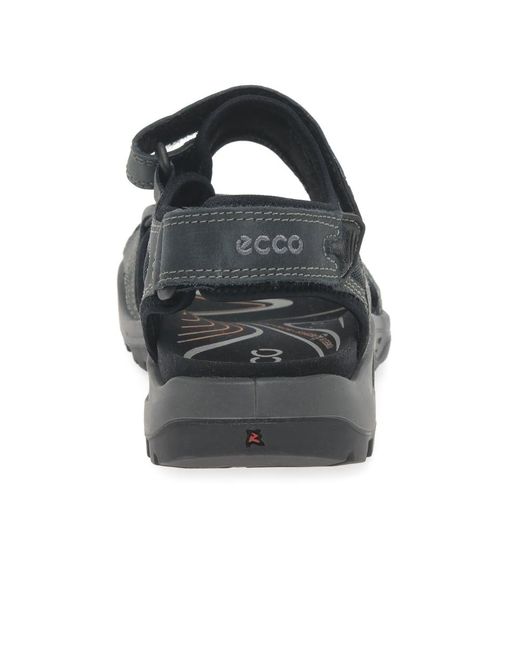 Ecco Black Offroad Walking Sandals for men