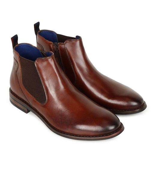 Bugatti Brown Colonel Chelsea Boots for men