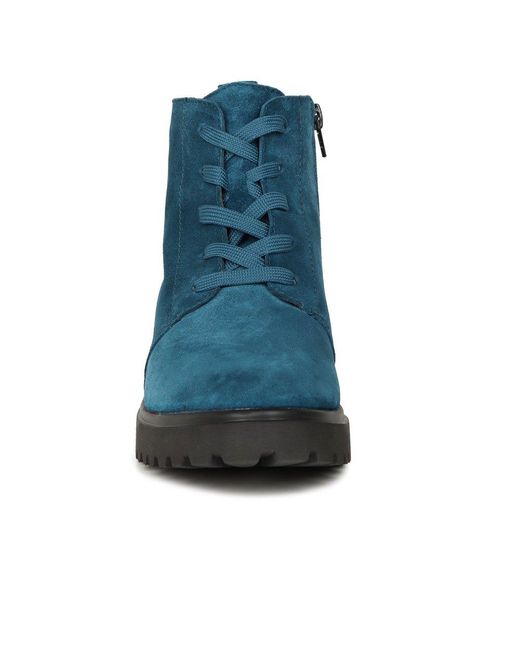 Waldläufer Blue Lucille Ankle Boots Colour: Petrol (Largo)