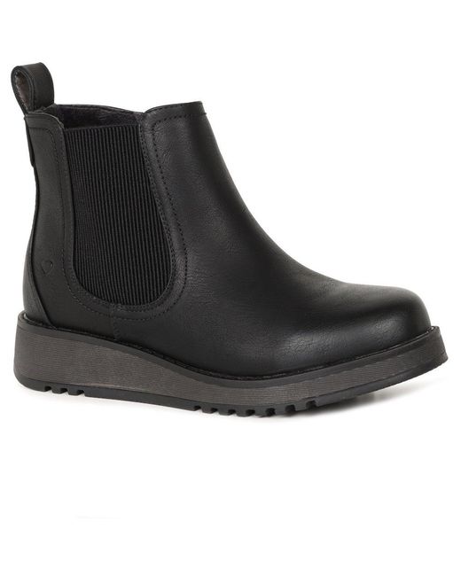 Heavenly Feet Black Rolo 2 Chelsea Boots