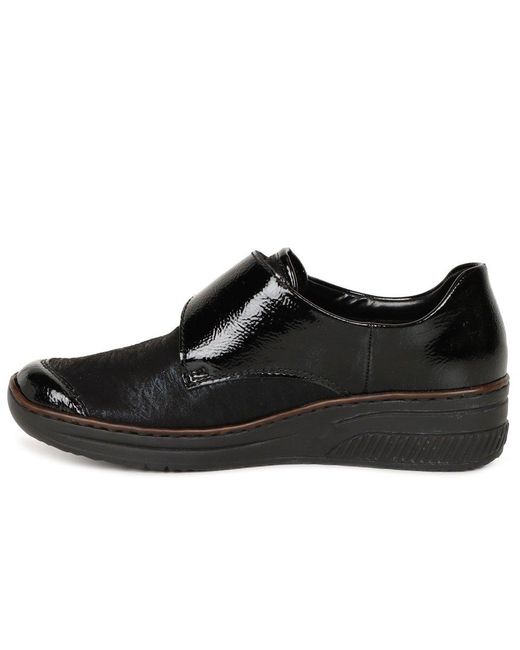 Rieker Black Leaves Shoes