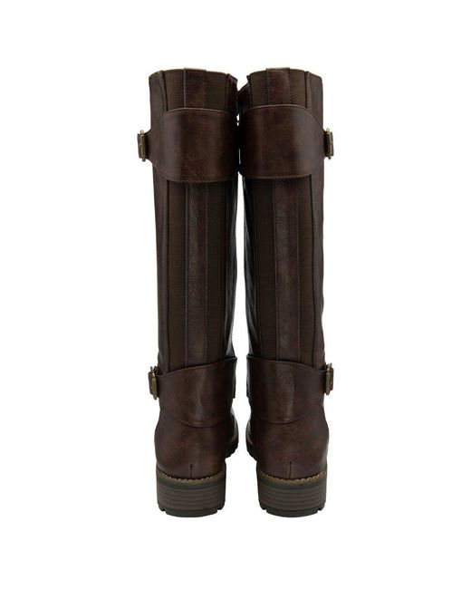 Lotus Brown Brandi Knee High Boots