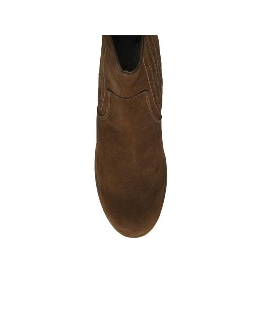Ravel Brown Calvay Wedge Heeled Ankle Boots