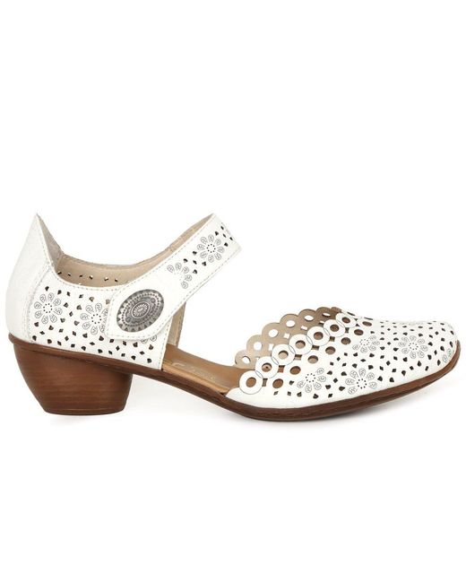 Rieker Metallic Pia Open Court Shoes