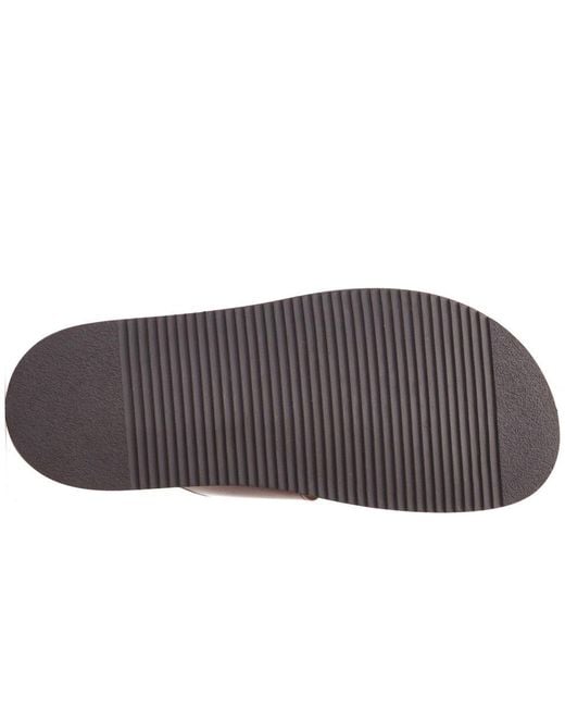 Base London Brown Maven Sliders for men