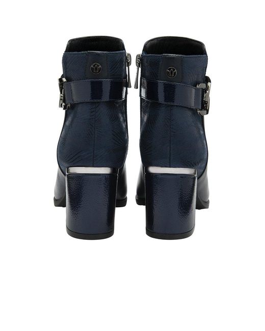 Lotus Blue Adelaide Ankle Boots