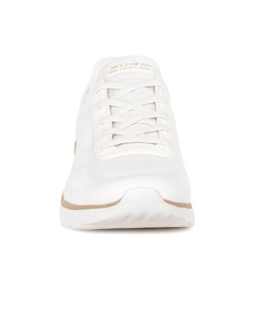 Skechers White Bobs Squad Chaos Slip