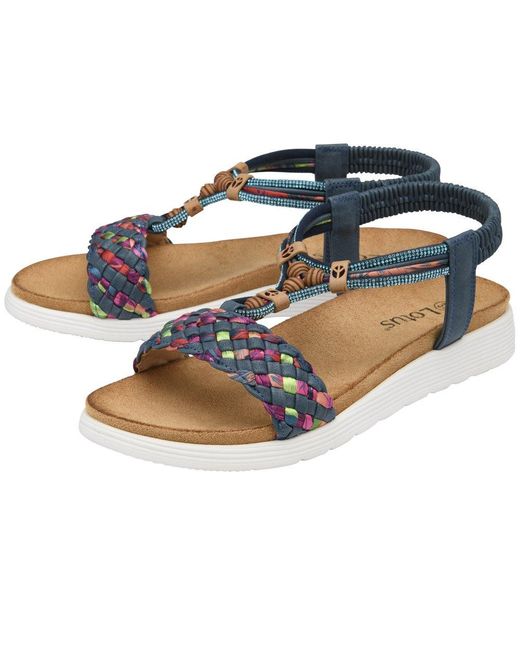 Lotus Blue Russo Sandals