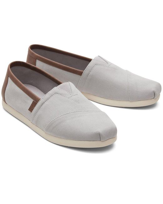 TOMS Gray Alpargata 3.0 Shoes Size: 7 for men