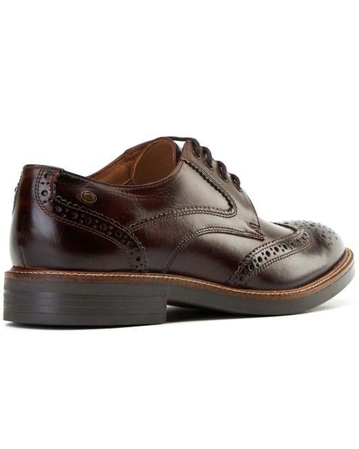 Base London Brown York Brogues for men
