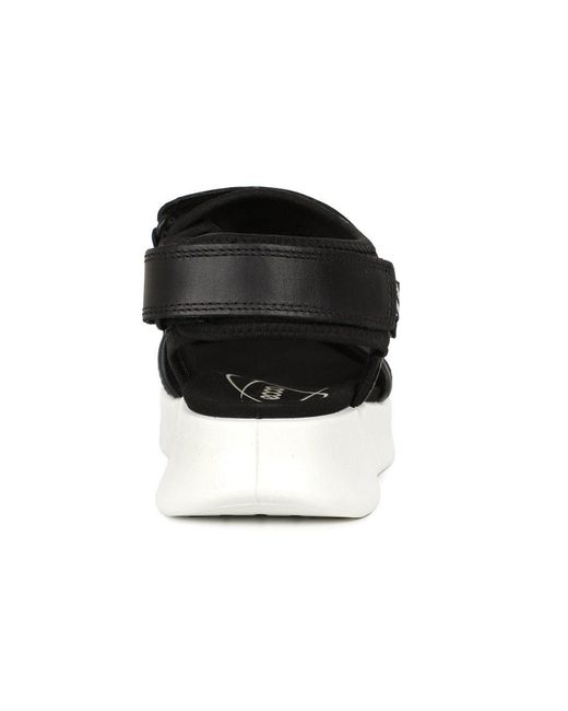 Ecco Black Gruuv Sol Sandals