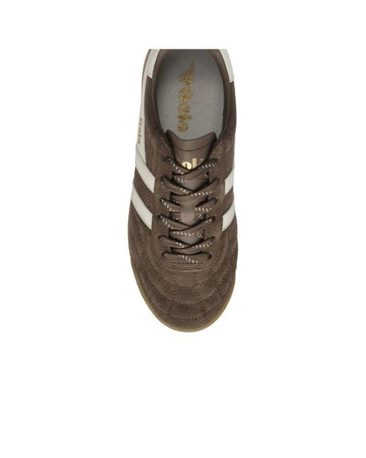 Gola Brown Stadium Suede Trainers