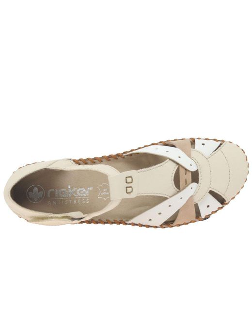 Rieker Metallic Maria Sandals