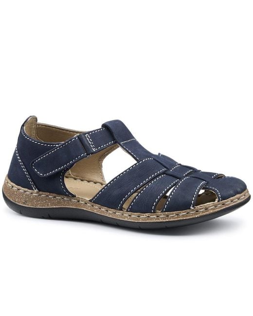 Hotter Blue Sharini Wide Fit Sandals