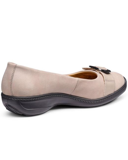 Hotter White Grace Pumps