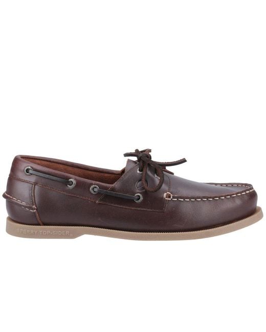 Sperry Top-Sider Brown Tacoma Boat Shoes for men