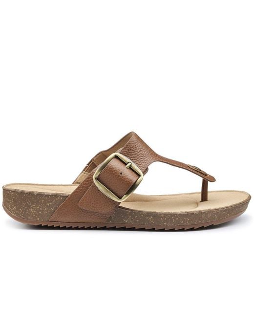 Hotter Brown Resort Wide Sandals