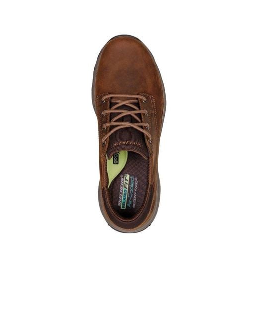 Skechers Brown Relaxed Fit: Craster Fenzo Shoes for men