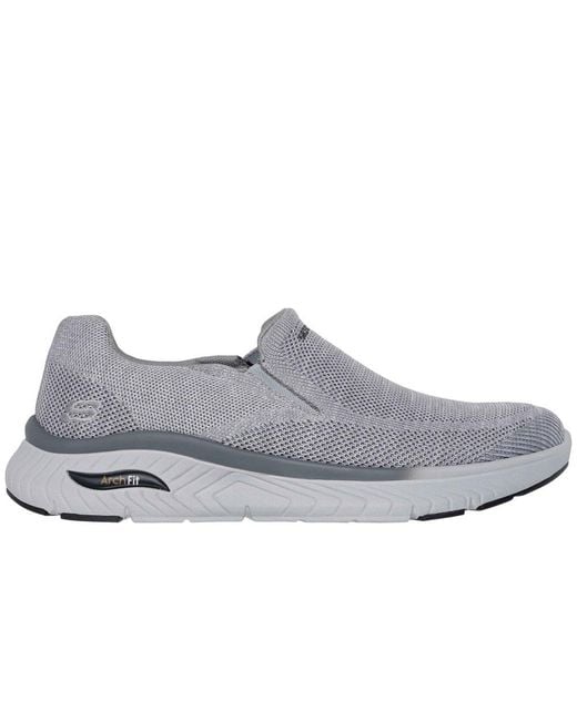 Skechers Gray Arch Fit Crosser Locke Trainers for men