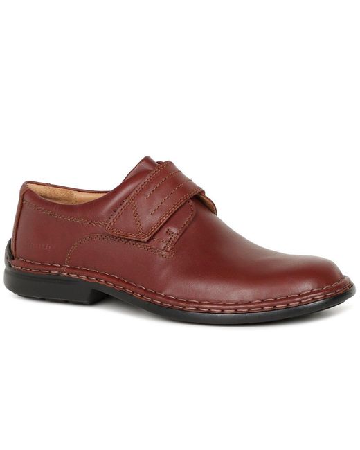 Josef Seibel Red Vigo 14 Riptape Shoes for men