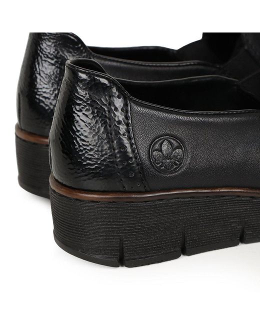 Rieker Black Gamble Shoes