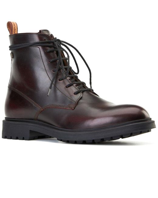 Base London Black Brunel 7 Eyelet Boot for men