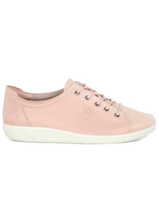 Ecco Pink Soft 2 Lace Trainers