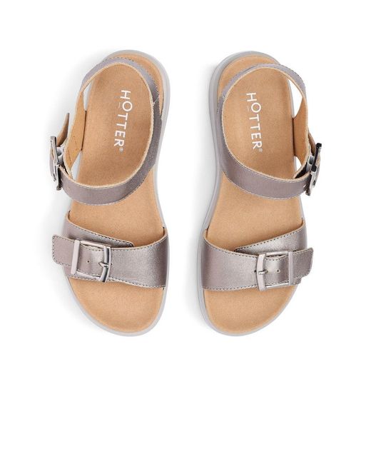 Hotter Metallic Corfu Sandals