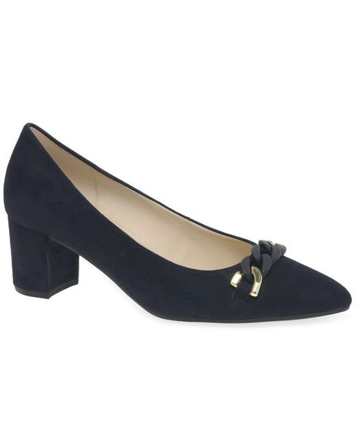 Gabor Blue Keera 's Court Shoes