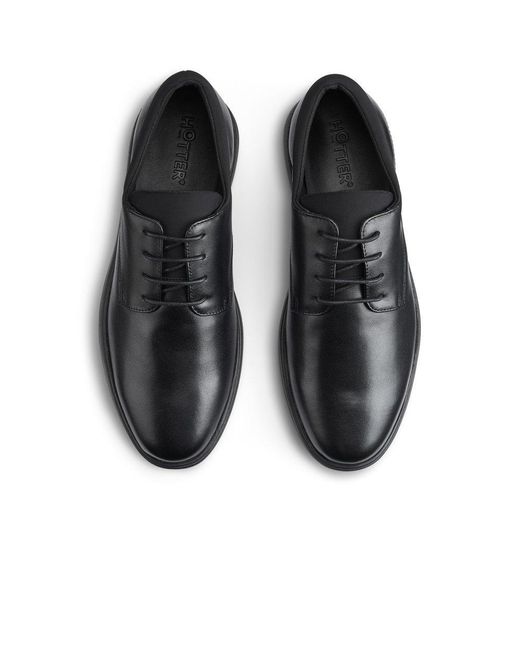 Hotter Black Hugo Shoes for men