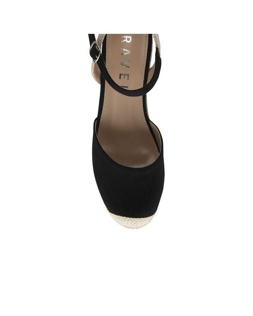 Ravel Black Denwick Espadrille Wedges