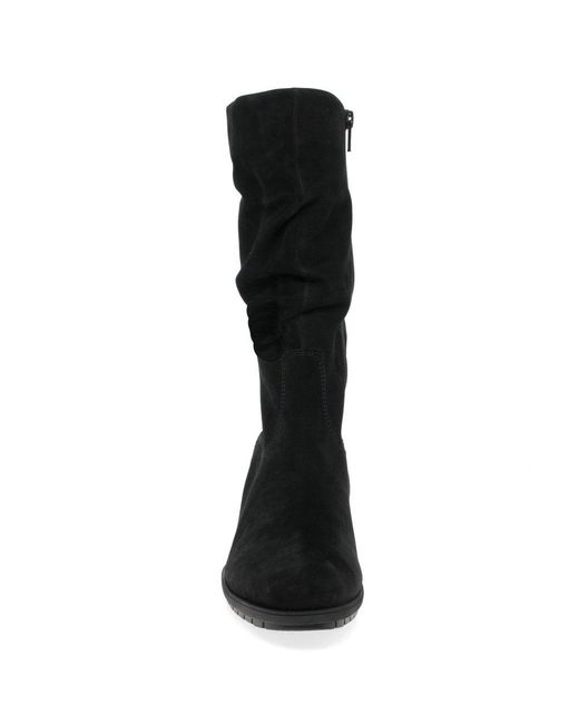 Gabor Black Oslo Calf Length Boots
